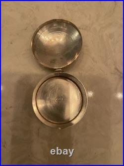 RARE Sterling Silver Turquoise 29.1g Navajo Pill Box Native American Jewelry