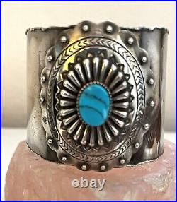 Rabat Jewelry Turquoise Cuff Sterling Silver /pewter Gipsy Hearts Collection