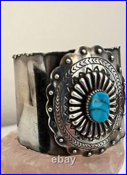 Rabat Jewelry Turquoise Cuff Sterling Silver /pewter Gipsy Hearts Collection