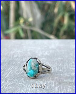 Ring Sterling Silver 925 Persian Jewelry Antique Handmade Stone Turquoise Size11