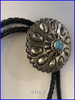 Robert Yellowhorse Navajo Sterling Silver / Turquoise Bolo