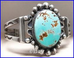 Royston Turquoise Sterling Silver cuff bracelet 33 grams