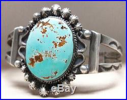Royston Turquoise Sterling Silver cuff bracelet 33 grams