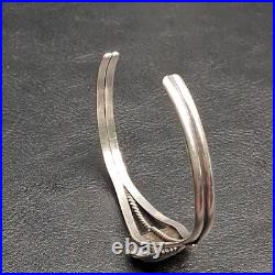 STERLING SILVER 925 Tribal Cuff Bracelet Whit Turquoise. 17.415