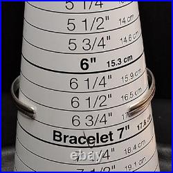 STERLING SILVER 925 Tribal Cuff Bracelet Whit Turquoise. 17.415