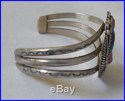 STERLING SILVER Native American Turquoise Hopi Navajo CUFF BRACELET Jewelry LOT