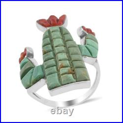 Santa Fe Style 925 Sterling Silver Turquoise Ring Southwest Jewelry Ct 7