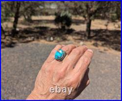 Santo Domingo Multi Stone Inlay Sterling Silver Ring Southwest Jewelry Sz 11.75