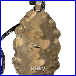 Scarce Depleted Mine Navajo Morenci Turquoise Sterling Silver Necklace