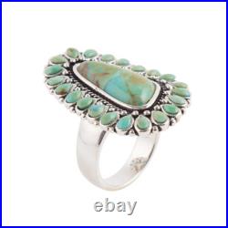Sedona Blue Turquoise and Sterling Silver Statement Ring Sedona Blue Turquoise and Sterling Silver Statement Ring