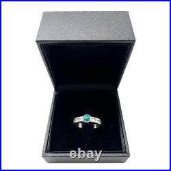 Shema Israel Ring In 925 Sterling Silver with Turquoise Birthstone Jewish Jewelry