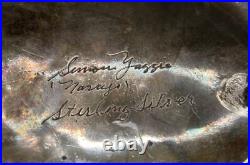 Simon Yazzie Navajo Sterling Silver & Turquoise Belt Buckle