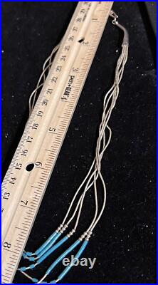 Southwest Set Sterling Liquid Silver Turquoise Necklace Earrings Bracelet Lot