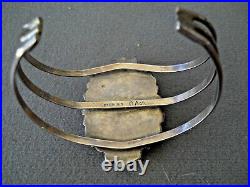 Southwestern Native American Navajo Turquoise Sterling Silver Cuff Bracelet SVU