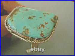 Southwestern Native American Royston Turquoise Sterling Silver Cuff Bracelet ABJ