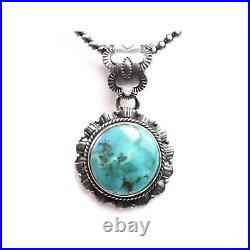 Southwestern Royston Turquoise Pendant Sterling Silver One of a Kind Jewelry