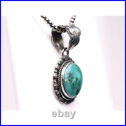 Southwestern Royston Turquoise Pendant Sterling Silver One of a Kind Jewelry