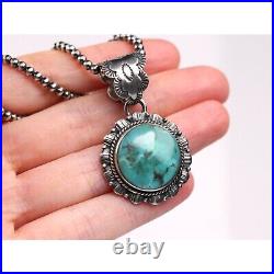 Southwestern Royston Turquoise Pendant Sterling Silver One of a Kind Jewelry