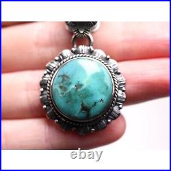 Southwestern Royston Turquoise Pendant Sterling Silver One of a Kind Jewelry