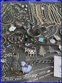 Sterling Silver 925 14K 10K Vintage Antique Mixed Jewelry Lot 8 Lbs 9.7 Ounces