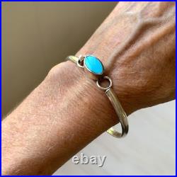 Sterling Silver 925 Mexico Bracelet With Turquoise Stone-Statement Jewelry Sterling Silver 925 Mexico Bracelet With Turquoise Stone-Statement Jewelry