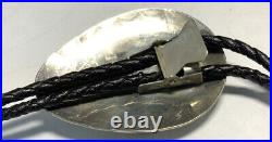 Sterling Silver 925 Navajo Turquoise & Coral Horse Bolo Tie GF21