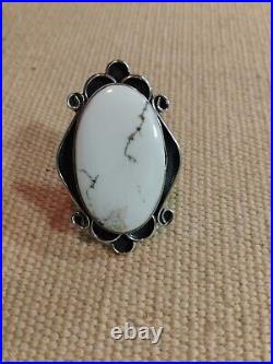Sterling Silver Crazy Horse Turquoise, Navajo Ring, Size 8.25 / 30.3 Grams Sterling Silver Crazy Horse Turquoise, Navajo Ring, Size 8.25 / 30.3 Grams