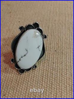 Sterling Silver Crazy Horse Turquoise, Navajo Ring, Size 8.25 / 30.3 Grams Sterling Silver Crazy Horse Turquoise, Navajo Ring, Size 8.25 / 30.3 Grams