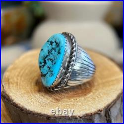 Sterling Silver Kingman Turquoise Ring Size 7.25 Sterling Silver Kingman Turquoise Ring Size 7.25