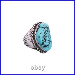 Sterling Silver Kingman Turquoise Ring Size 7.25 Sterling Silver Kingman Turquoise Ring Size 7.25