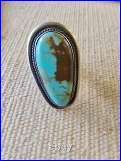 Sterling Silver Red Skin Turquoise Ring Size 11/31 Grams. Signed Chimney Butte Sterling Silver Red Skin Turquoise Ring Size 11/31 Grams. Signed Chimney Butte