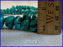 Sterling Silver Sally C Treasures SX Chunky Turquoise Necklace 18 Fine Jewelry