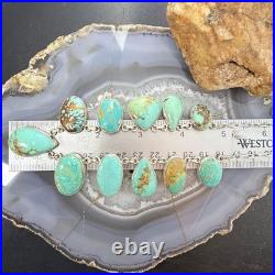 Sterling Silver Southwestern Style Royston Turquoise 19 Necklace For Women