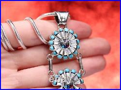 Sterling Silver Sun Face Pendant One of a Kind Geometric Southwestern Jewelry