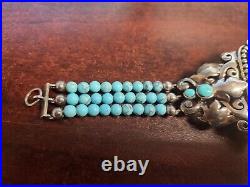 Sterling Silver & Turquoise CFJ Collins Fine Jewelry Southwestern Bracelet