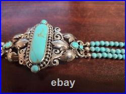 Sterling Silver & Turquoise CFJ Collins Fine Jewelry Southwestern Bracelet