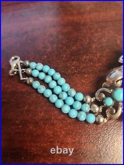 Sterling Silver & Turquoise CFJ Collins Fine Jewelry Southwestern Bracelet