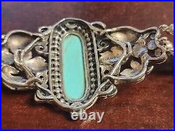 Sterling Silver & Turquoise CFJ Collins Fine Jewelry Southwestern Bracelet