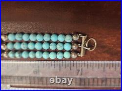 Sterling Silver & Turquoise CFJ Collins Fine Jewelry Southwestern Bracelet