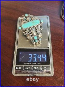 Sterling Silver & Turquoise CFJ Collins Fine Jewelry Southwestern Bracelet