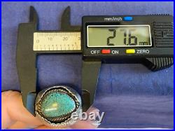 Sterling Silver Turquoise Ring 20.16g Fine Jewelry Size 10.25 Band Native Style Sterling Silver Turquoise Ring 20.16g Fine Jewelry Size 10.25 Band Native Style