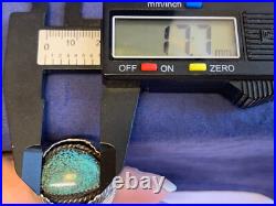 Sterling Silver Turquoise Ring 20.16g Fine Jewelry Size 10.25 Band Native Style Sterling Silver Turquoise Ring 20.16g Fine Jewelry Size 10.25 Band Native Style