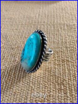 Sterling Silver Turquoise Ring Size 6 /27.4 Grams. Signed Chimney Butte Sterling Silver Turquoise Ring Size 6 /27.4 Grams. Signed Chimney Butte