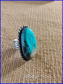 Sterling Silver Turquoise Ring Size 6 /27.4 Grams. Signed Chimney Butte Sterling Silver Turquoise Ring Size 6 /27.4 Grams. Signed Chimney Butte