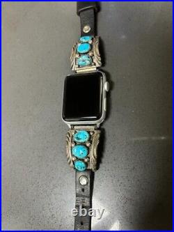 Sterling Silver Turquoise Watchband Adjustable