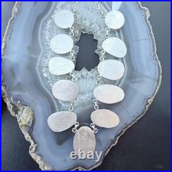 Sterling Southwestern Style Multi Shape Hubai Turquoise 20 Necklace For Women