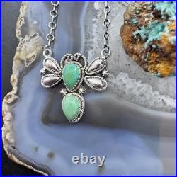 Sterling Southwestern Style Teardrop Turquoise Dragonfly 18 Necklace For Women Sterling Southwestern Style Teardrop Turquoise Dragonfly 18 Necklace For Women