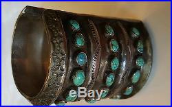 Sterling silver cuff bracelet turquoise