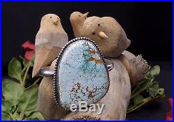 Stunning Verdy Jake, Navajo, Huge #8 Powder Blue Turquoise, Sterling Silver Cuff