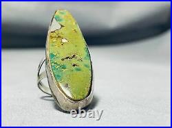 Stunning Vintage Navajo Royston Turquoise Sterling Silver Colossal Ring
